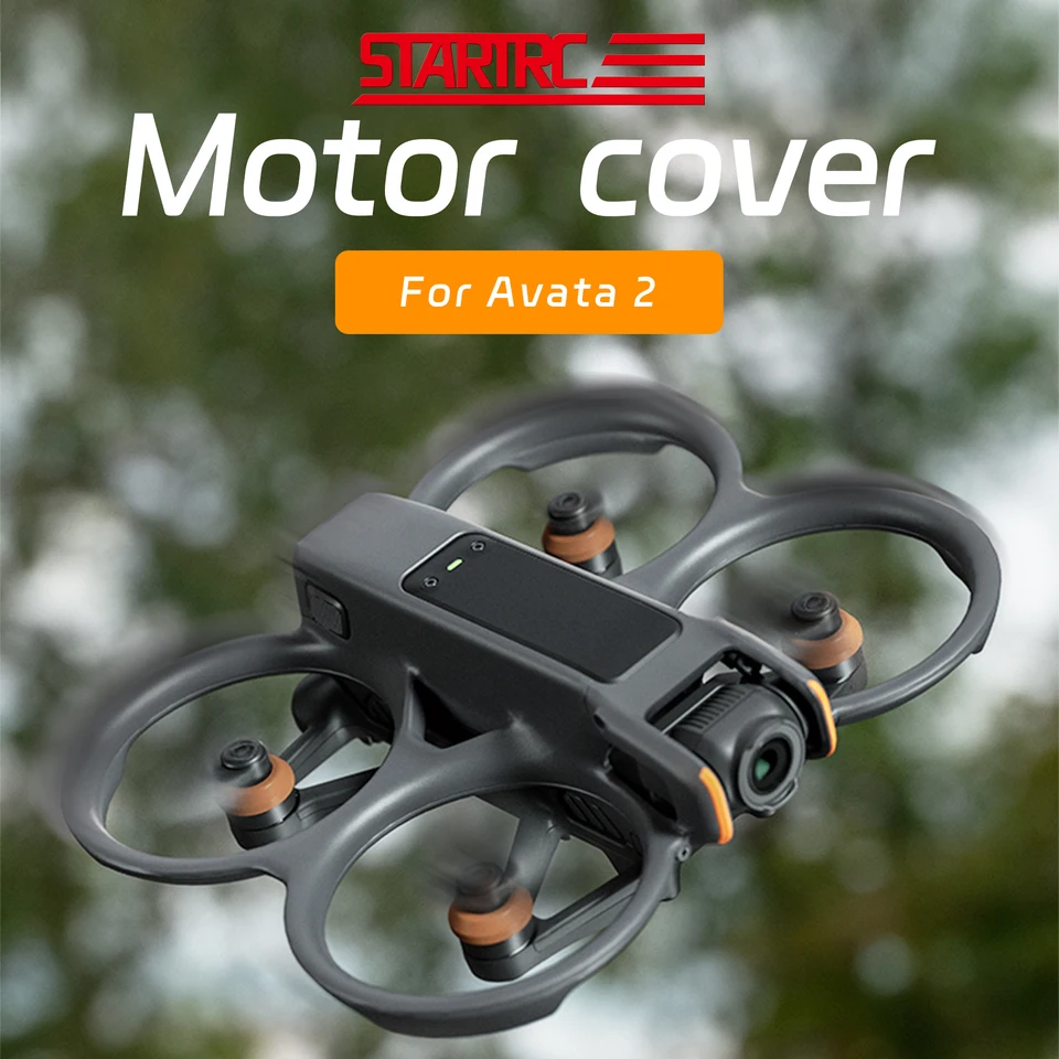 Kryt motora StarTRC pre DJI Avata 2 Príslušenstvo Motor Ochranná čiapka proti kockovaniu prachového odolna v oblasti odolného v oblasti prachu