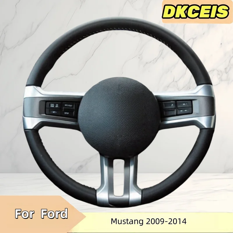 Kryt na volant na volante faux kožená koža priedušná pre Ford Mustang 2009 2010 2012 2012 2013 2014