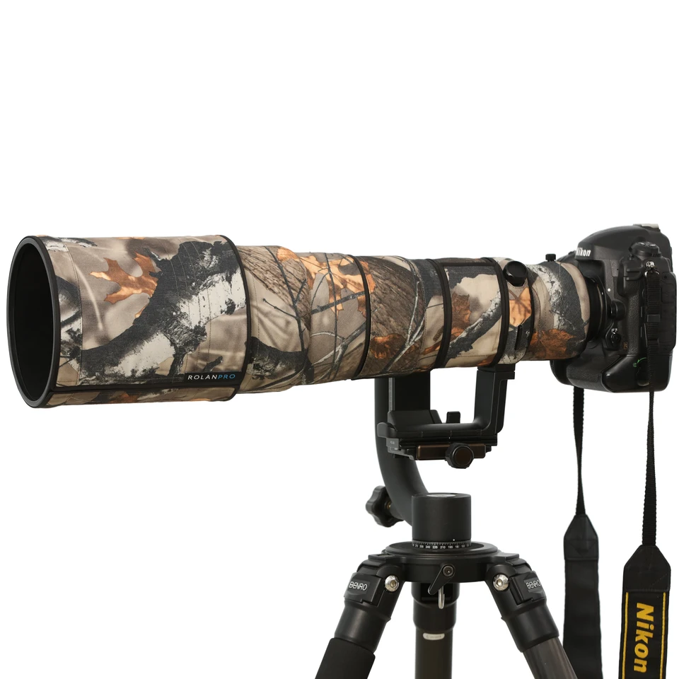 Kryt objektívu Rolanpro pre Nikon AF-S 500 mm f/4d Ed II II Striek rukávy puzdro šošovky Oblečenie oblečenie Rackve Rain Cover