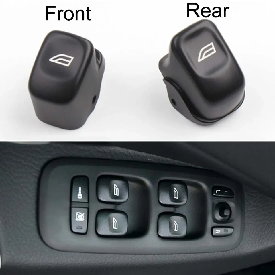 Kryt ovládacieho spínača na ovládací spínač automobilu pre dvere vozidla pre Volvo S60 2001-2009 pre S80 2004-2005 pre XC70 2001-2007 pre XC90 2003-12