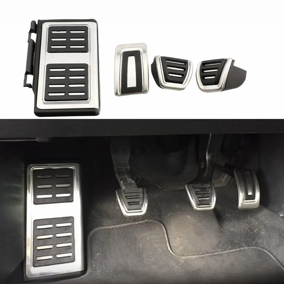 Kryt pedálu z nehrdzavejúcej ocele pre VW Golf 7 8 GTI MK7 Lamando Polo A05 Passat B8 Rapid Octavia 5E 5F A7 2014+