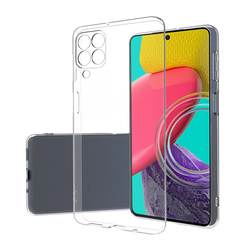 Kryt pre Samsung Galaxy M53 M33 M23 5G puzdro Vysoko kvalitné štíhle mäkké priehľadné priehľadné čisté puzdrá TPU