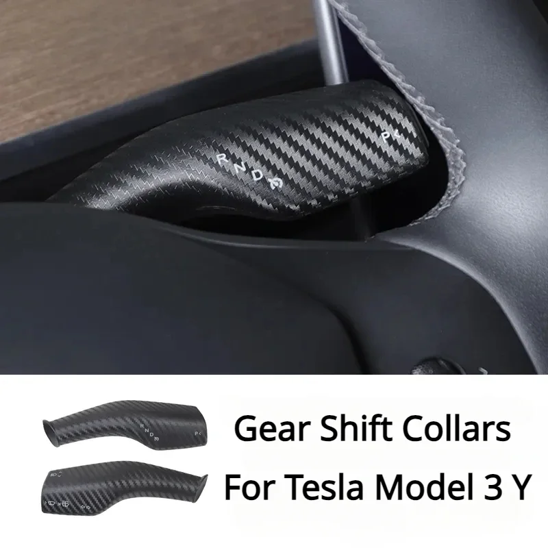 Kryt prevodovej páky pre model Tesla model 3 y ABS Gear Shift Shift Collar Car Raleve Raleve Wheel Wheel Wiper Controller Control Auta