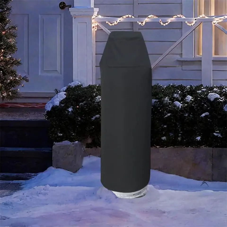 Kryt propánovej nádrže 600D Vodotesné ťažké dane ľahko použiteľné pre 100 lb tankov kryt valca na kempovanie vonkajšej grilovacej turistickej záhrady