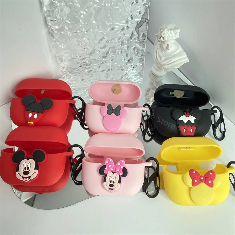 Kryt puzdra Disney Mickey Minnie pre Samsung Galaxy Buds 3 Pro Ochranné rukávy Soft Sell Shell Serge Purchory Purchory Buds3 Funda