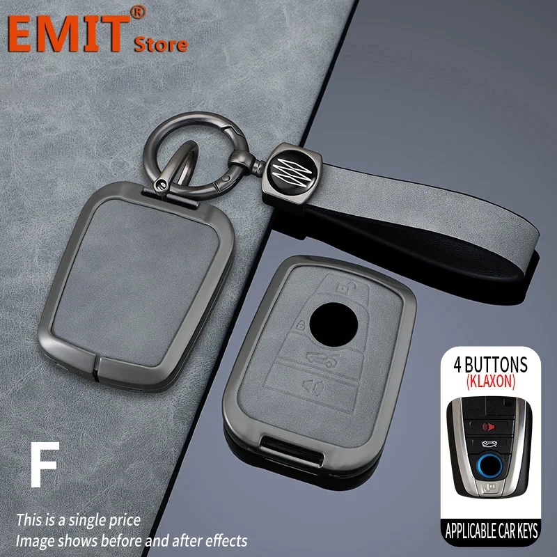 Kryt puzdra na zliatiny zink zinok pre bmw i3 i8 sériu bezkľúčovej ochrany diaľkového strážcu shell keychain ring držiteľ držiak fob car príslušenstvo