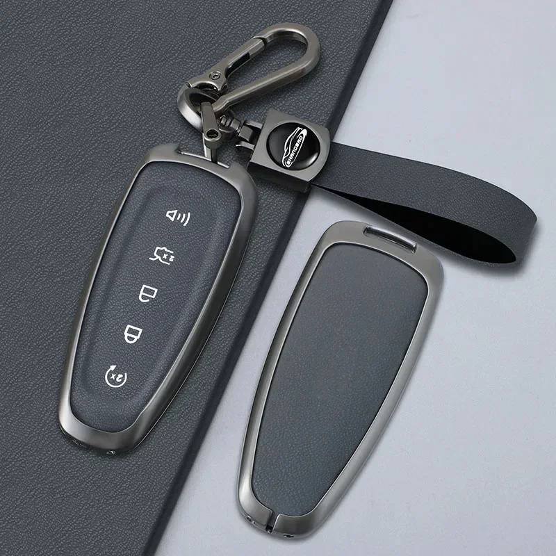 Kryt puzdra na zliatiny zinočnatého pre kľúče pre Ford Escape Focus C Max Kuga Edge Explorer Taurus Keyring diaľkové ovládanie 5 Tlačidlá Ochrana