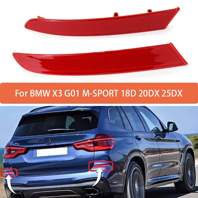 Kryt reflektorového pásu zadného nárazníka pre BMW X3 G01 M-Sport 18d 20DX 25DX 2018 2019 2020 2021 63147857003 63147857004
