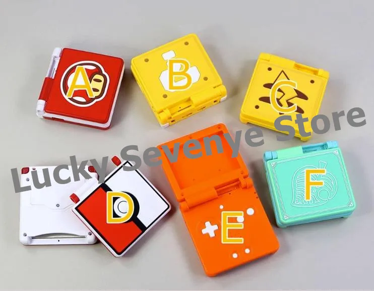 Kryt shell pre ručné puzdro GBA SP puzdro pre GBASP DIY náhradné súpravy s škrupinami v štýle témy Škrupiny