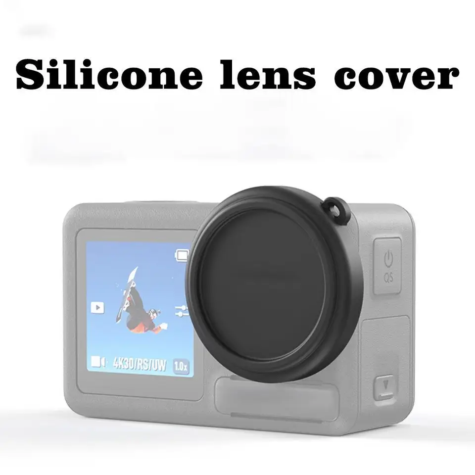 Kryt silikónových šošoviek pre DJI Osmo Action 5 Pro Prach Ochranná šošovka proti škrabaniu pre prach proti škriatkom pre šošovky pre DJI Action 5 Pro Adsessories