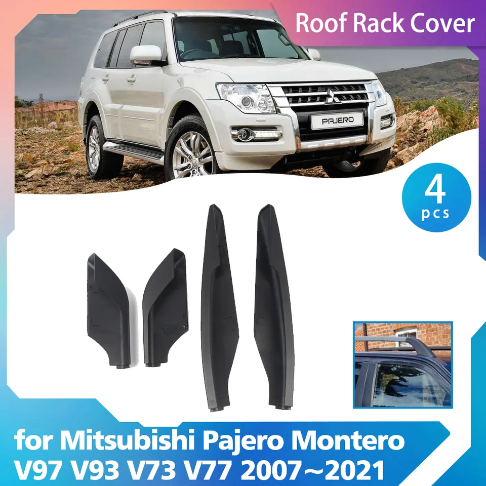 Kryt strešného stojana pre Mitsubishi Pajero Montero Shogun V97 V93 V73 V77 2007 ~ 2021 Bar čiastočne koncový škrupinový shell shell shell Accessorie Accessorie