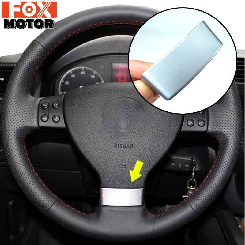 Kryt vložky Chrome volant pre VW Golf MK5 GTI Passat B6 3C EOS Jetta Touran TREASCE ZASTAVENIE ZAMESTNENIA