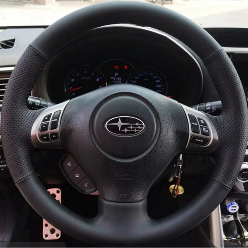 Kryt volantu automobilu pre Subaru Forester 2012 Impreza 2008-2011 Legacy 2010 Exiga 2 DIY Microfiber Ručná ruka