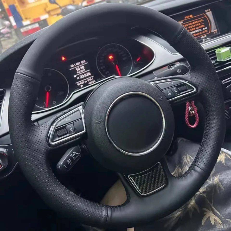 Kryt volantu pre domácich majstrov auta Prispôsobené umelá koža pre Audi A1 8x A3 8V Sportback A4 B8 Avant A5 8T A6 C7 A7 G8 A8