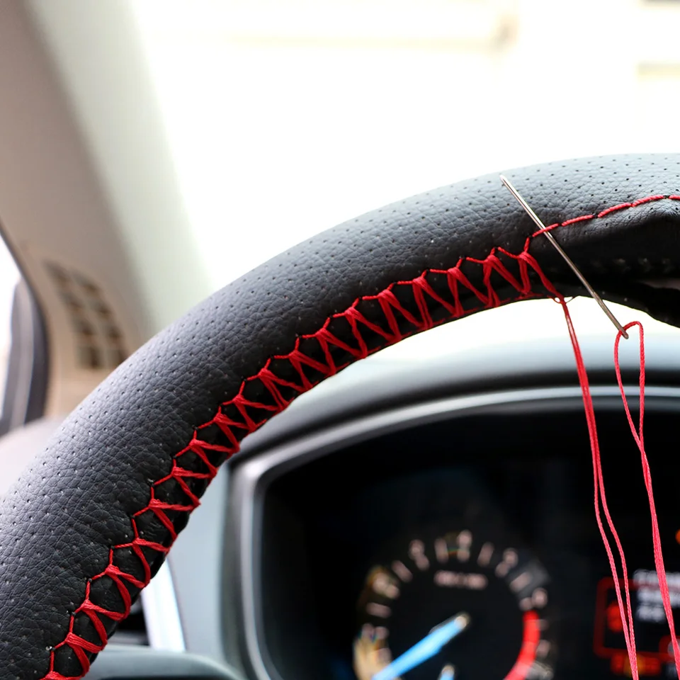 Kryt volantu pre domácich majstrov automobilov s ihlami vlákna 38-40 cm