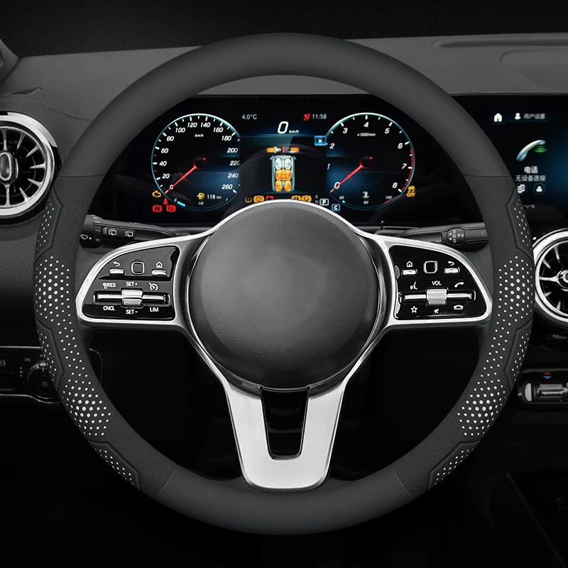 Kryt volantu s uhlíkovými vláknami pre volant pre Hyundai Tucson Santafe Elantra Palisade Solaris Sonata i10 i20 i30 ix25