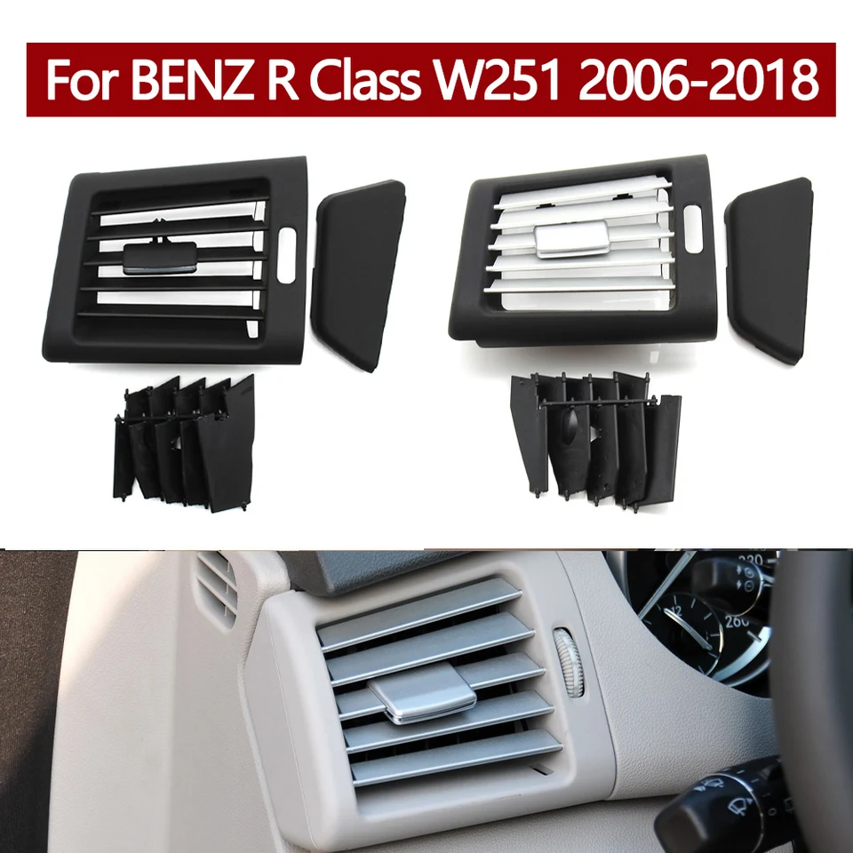 Kryt vpravo vľavo klimatizácie automobilu AC Vent Grille Outlet Cover pre Mercedes Benz W251 R Class R300 R320 R350 R400 R500