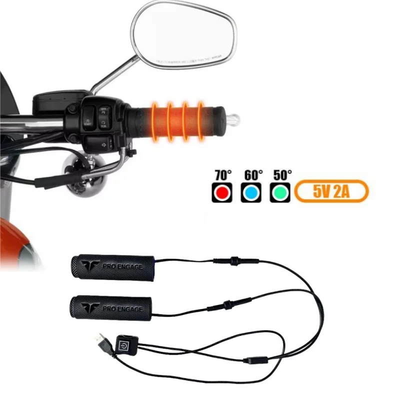 Kryt z člnov na vykurovanie motocykla USB Vyhrievané ruky
