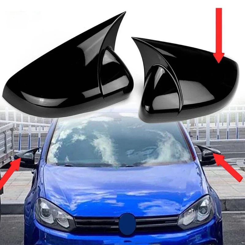 Kryt zrkadlového krytu na bočné auto z uhlíkových vlákien pre VW pre Volkswagen Golf 6 MK6 GTI GTD 2009 2010 2012 2012 2013