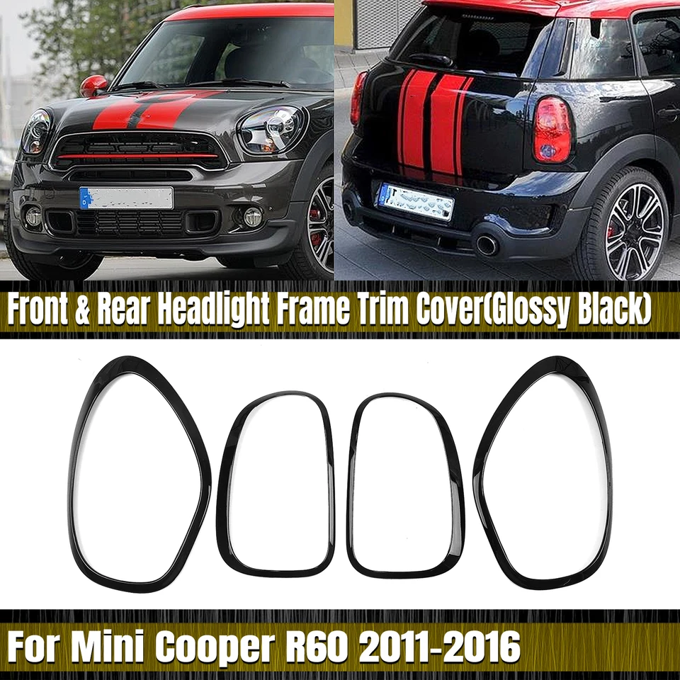 Kryt čalúnenia predného svetlometu a zadného zadného zadného obalu na obloženie čreva pre Mini Cooper Countryman R60 2011 2011 2013 2014 2015 2015 2016