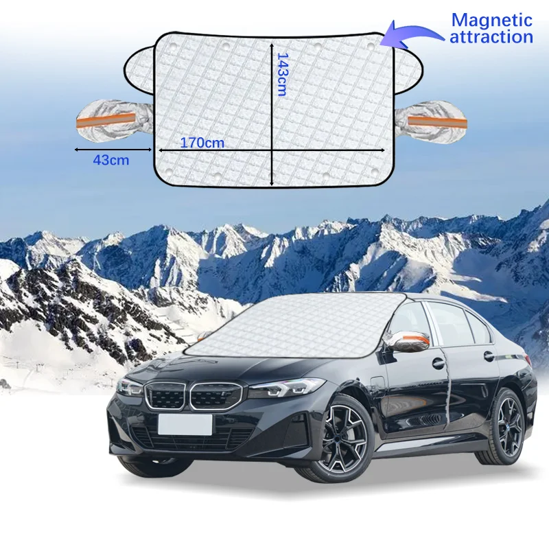 Kryt čelného skla magnet zimné okno snehový štít Anti Frost Auto predné okno snehový kryt pre BMW I3