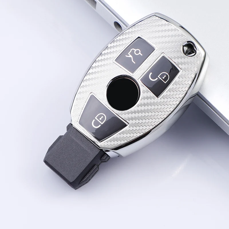 Krytie inteligentného kľúča z uhlíkového vlákna TPU pre Mercedes Benz W205 W212 X166 W176 W211 W204 W222 W463 CLA GLC GLK DOLDER