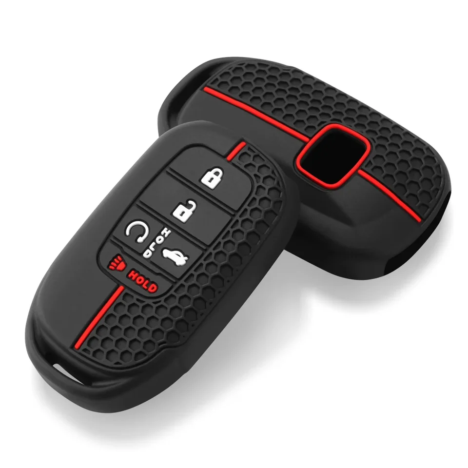Krytie kľúčových puzdier silikónového automobilu pre Honda Civic Accord HR-V CR-V CRV 2022 2023 4 5 Tlačidlá Auto Shell FOB Holder Auto príslušenstva