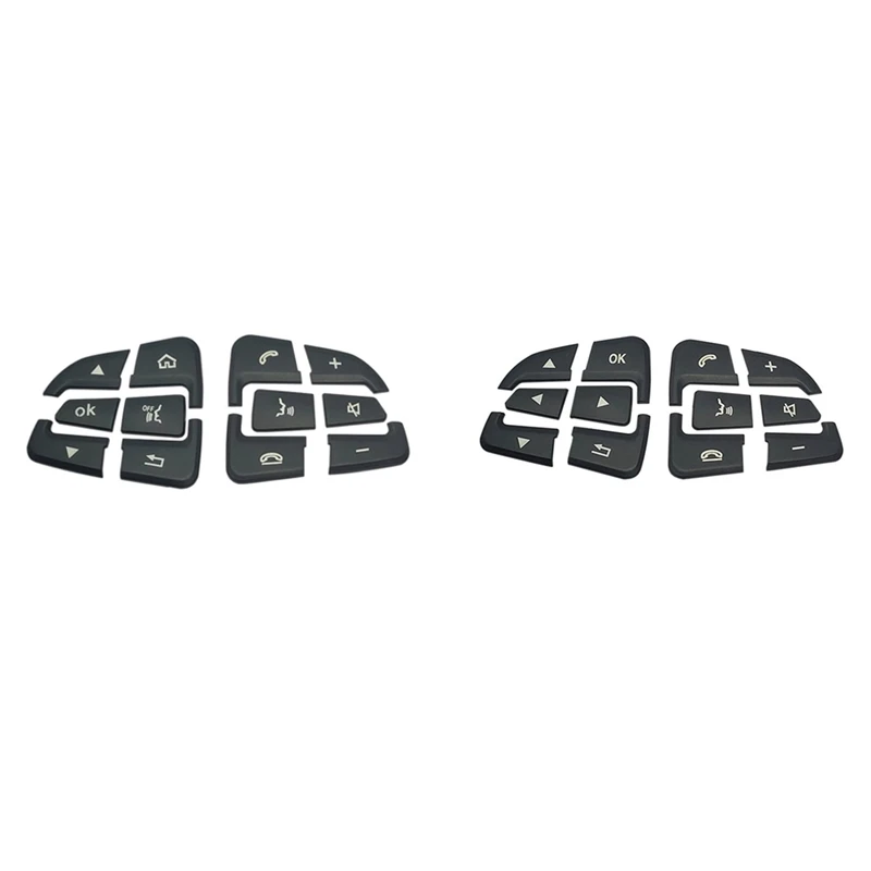 Kryty gombíka pre auto pokrývajú orezané nálepky pre Mercedes Benz GLC X253 C Class W205 CLA GLA A Trieda X156 C117 W176 (B)