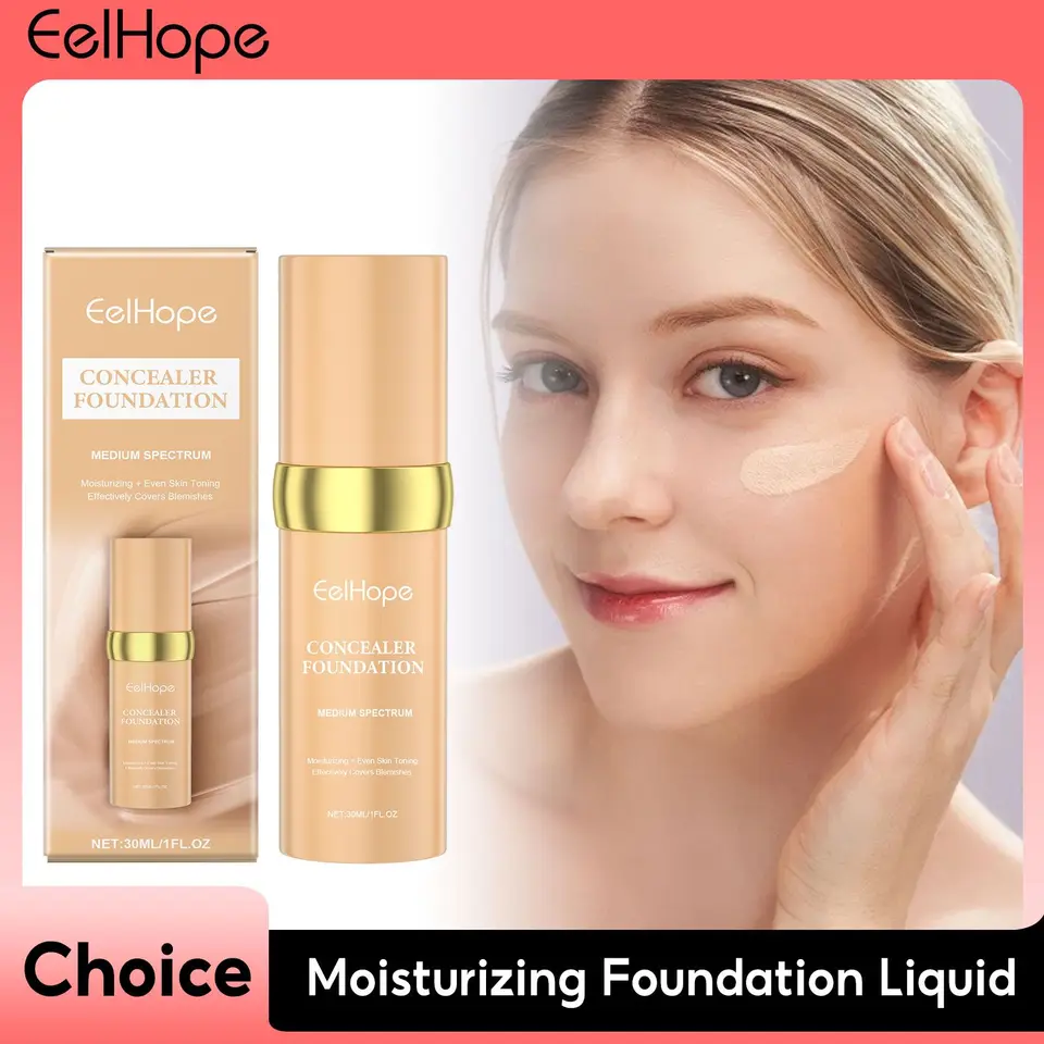 Kráda Kvapalina Full Covery Hydratačný olej na kontrolu oleja dlhotrvajúca zvlhčujúca make-up základná kozmetická kozmetická krém