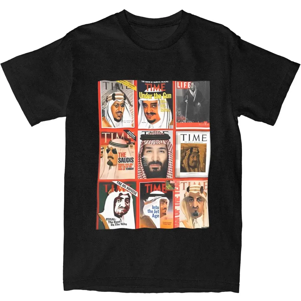 Králi kráľovstva Saudskej Arábie Tričko Tričko Y2K Základné bavlnené tričká plážové okrúhle krk Hippie Tees Vzor prevýšené vrcholy