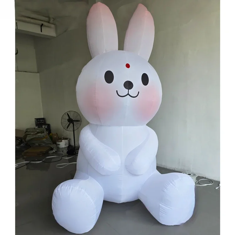 Králikový vzduch Air Blow Giant nafukovací kreslený zajačik Veľkonočná dekorácia zvierací maskot balón s dúchadlovou udalosťou reklamu lacné