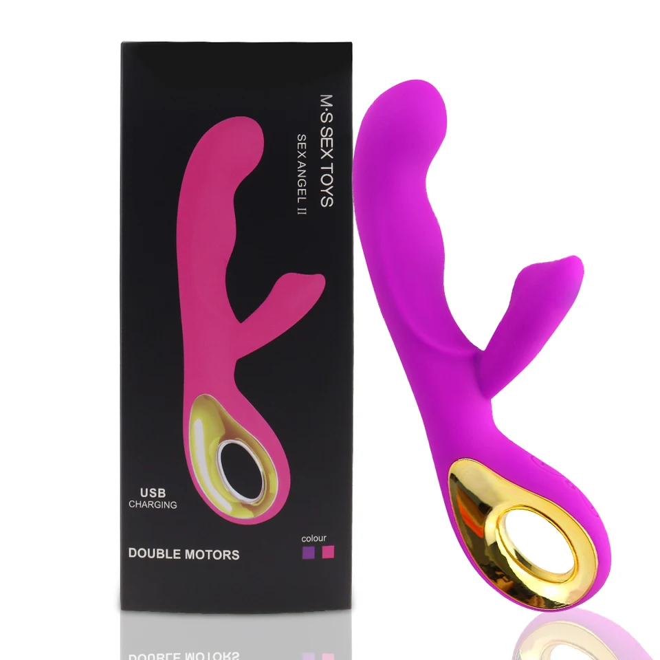 Králičie dildo vibrátory duálne motory klitoris stimulátor Masager