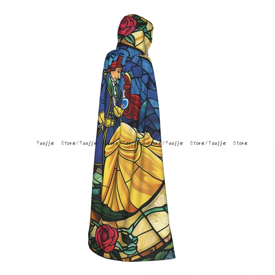 Krása a zviera Fairytale Glass Witch Cloak Halloween Cosplay kostým dospelých Unisex Cloak Retro Ages Cape