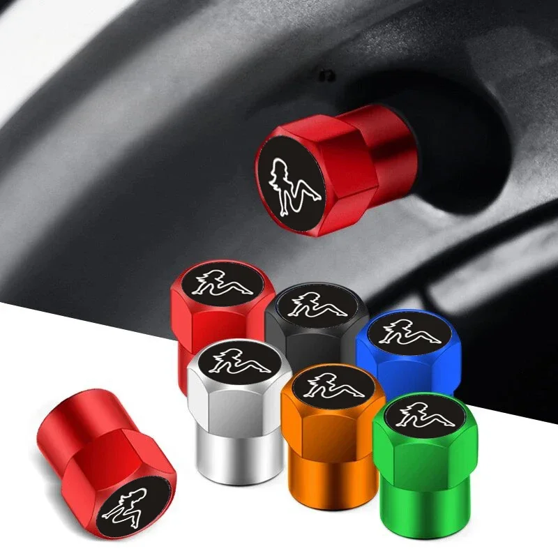 Krása Girl Wheel Pneumare Ventil Caps pre sedadlo Cupra Leon R Ibiza Ateca Sportcoupe Alhambra