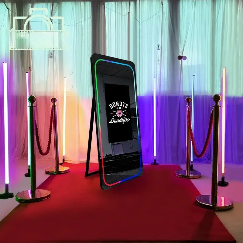 Krása Obrázok prenosný selfie fotobooth magické zrkadlo Photo stánok dotyk dotykovej obrazovky LED rámu Drop Shipping pre udalosti