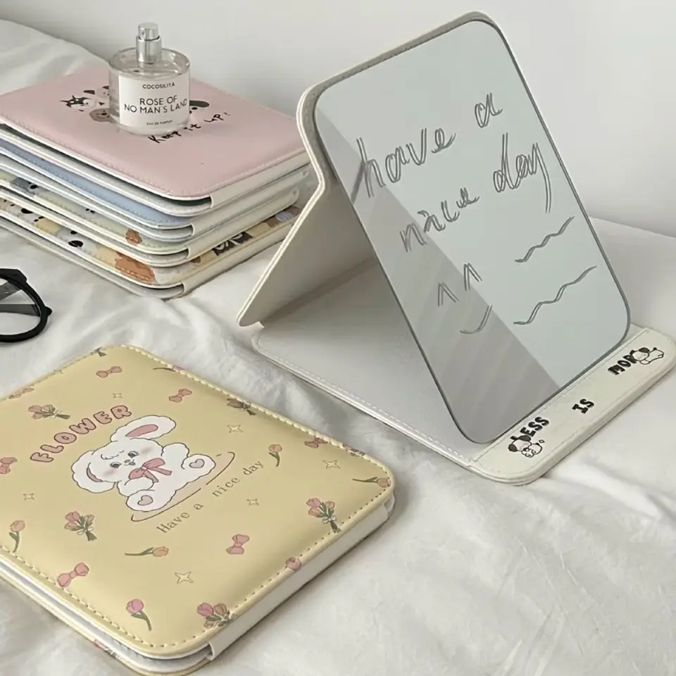 Krása Pu Leather Desktop Stand Cartoon Karika