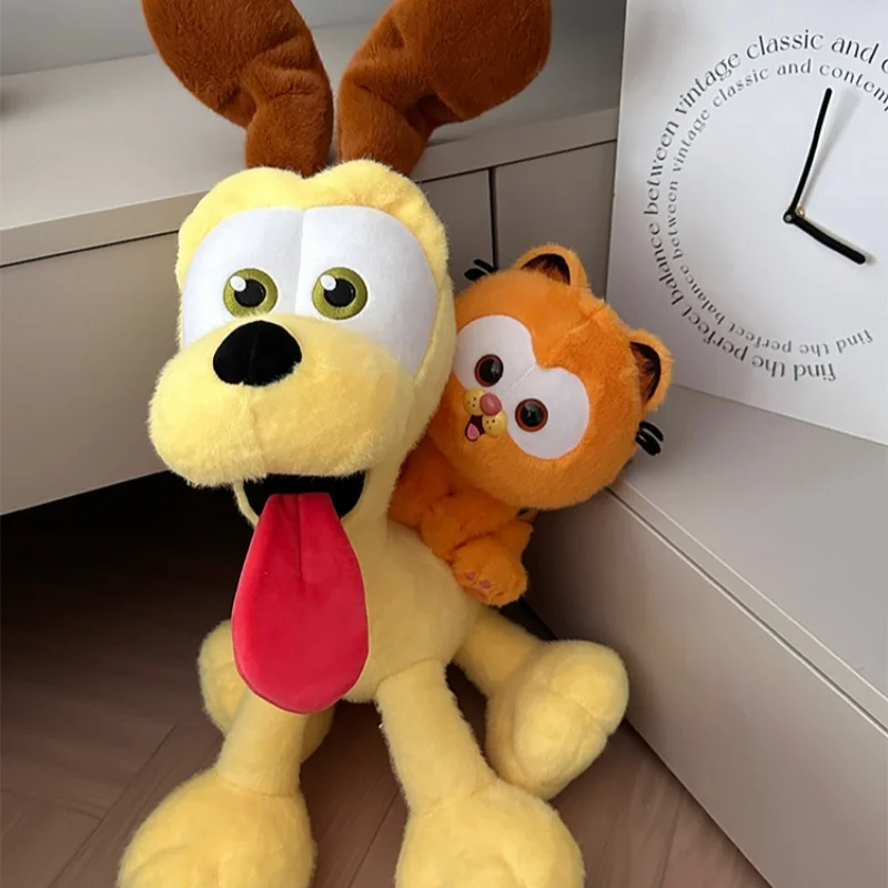 Krásna miniso odie psov garfield plyšná bábika škaredá mačka garfield plnená bábika odie plushie hračka anime figúrka hračky dieťa vianočný darček