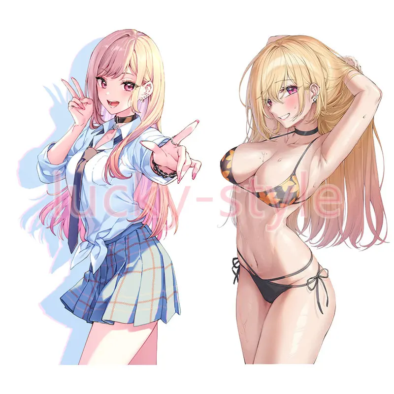 Krásne anime dievča shinobu waifu kitagawa marin car surfery surfové dosky notebook Nálepky na motocykle Anime nálepka