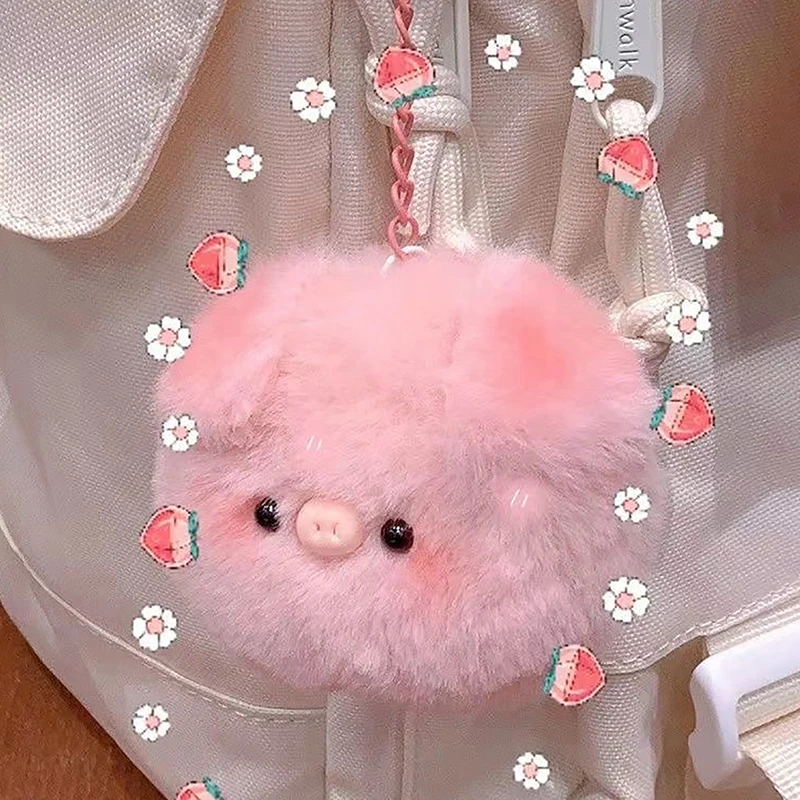 Krásne plyšové prasiatko Keychain malá čerstvá vtipná taška prívesok pre deti hračky narodeniny
