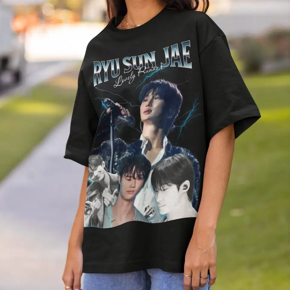 Krásny bežec Kórejská dráma Ryu SunJae Sun Jae ženské muži mužov tričko Tee bootleg 90. rokov klasická kdrama romantická postava spevák KPOP