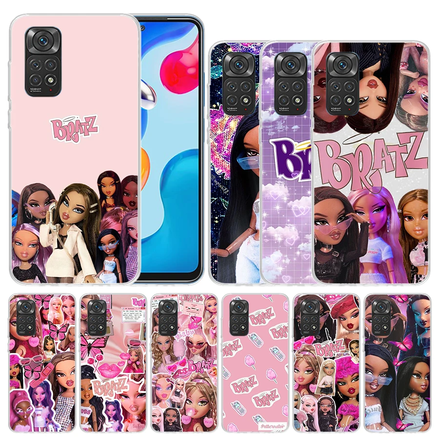 Krásny mäkký kryt Doll Bratz pre Xiaomi Redmi Poznámka 12 11S 11T 11E 10S 10 Pro Print Phase Pase 11 9 9 9t 8t 7 6 5 Plus Coque