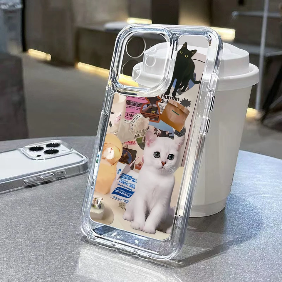 Krásny puzdro na telefón s mačkou pre Xiaomi 12 Lite Case Redmi Note 12 10 Pro 9 8 11 12C 10C 13C MI 11 Lite 11T 12t Poco x3 x5 Pro Cover