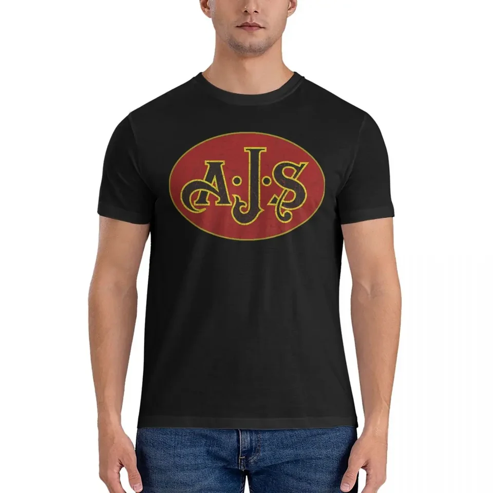 Krátke rukávy AJS tričká Crew Neck Clothes Darček Nápad