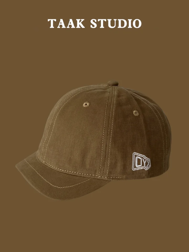 Krátko s vrcholom Cap Baseball Cap Female Jar a letná ulica retro krátka čiapka klobúka Frock Cap Tide