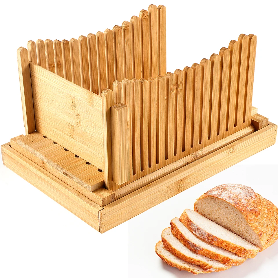 Kráčanie na kviňanie chleba Stoast Bread Slicer s krupicou ovocnou doskou ovocia nastaviteľná pre chlieb bochníkov