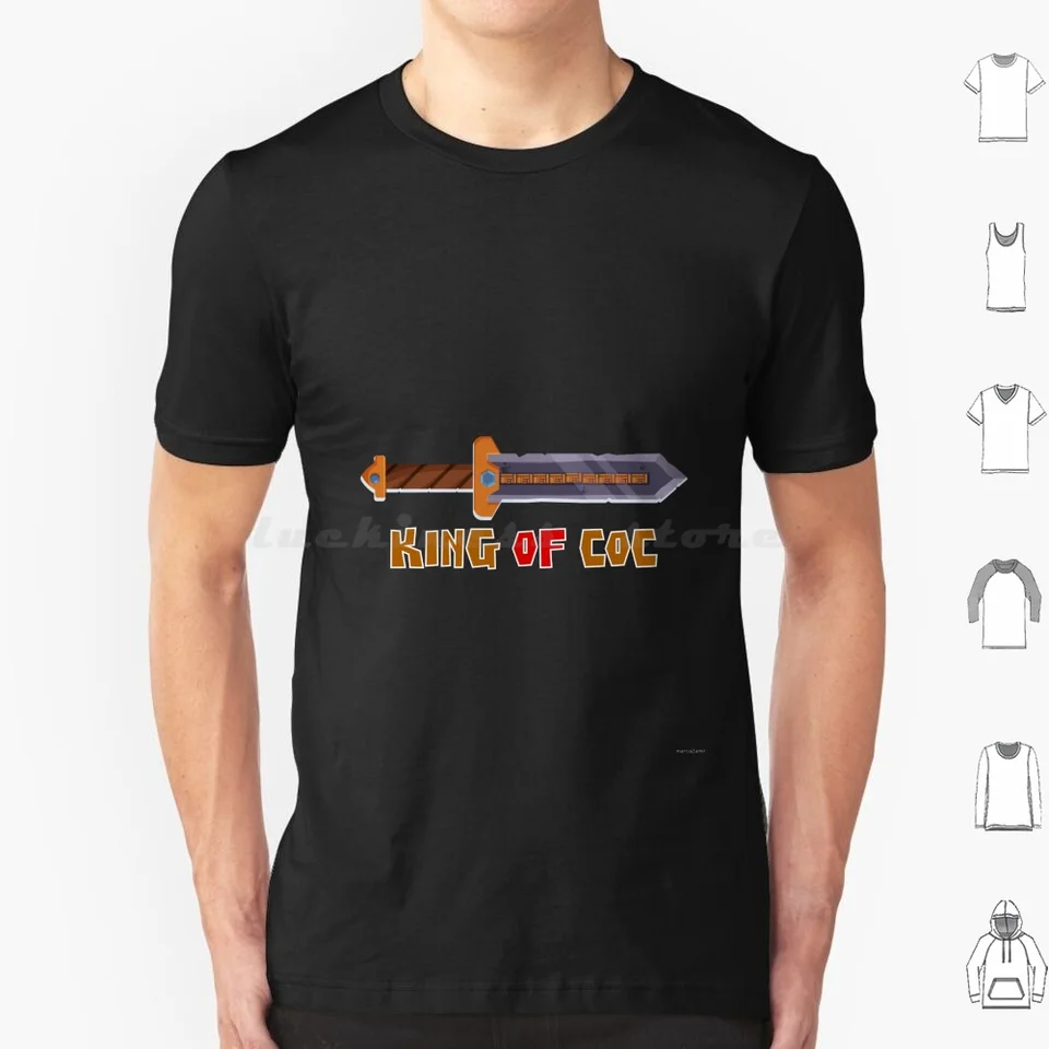 Kráľ Coc T košele Men Ženy deti 6xl klany klanom Clash Royal Hog Rider Kráľ kráľovná Royale jesť spánok