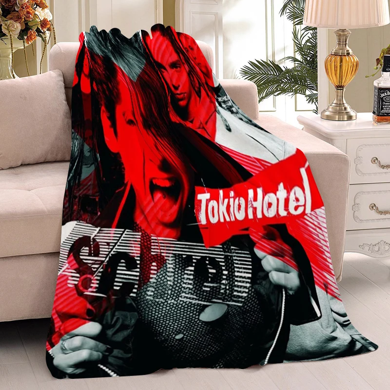 Kráľovská veľkosť prikrývky pohovka t-tokio hotely mikrovlákna teplá posteľná posteľ kemping kemping na mieru zdriemnutie zimné nadýchané mäkké prikrývky