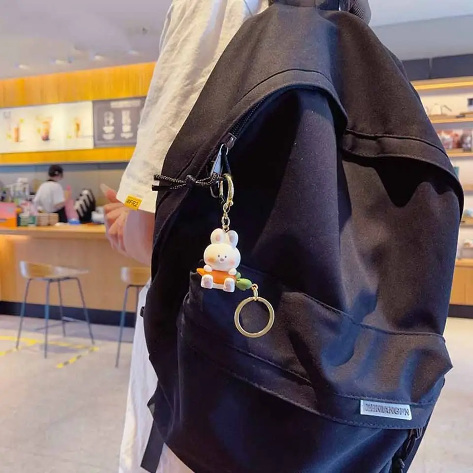 Kráľový rok darčeková mrkva karikatúra králičie rok Kľúčový reťazec Kľúčový reťazec králika Keychain Nový rok Klávesový vozeň