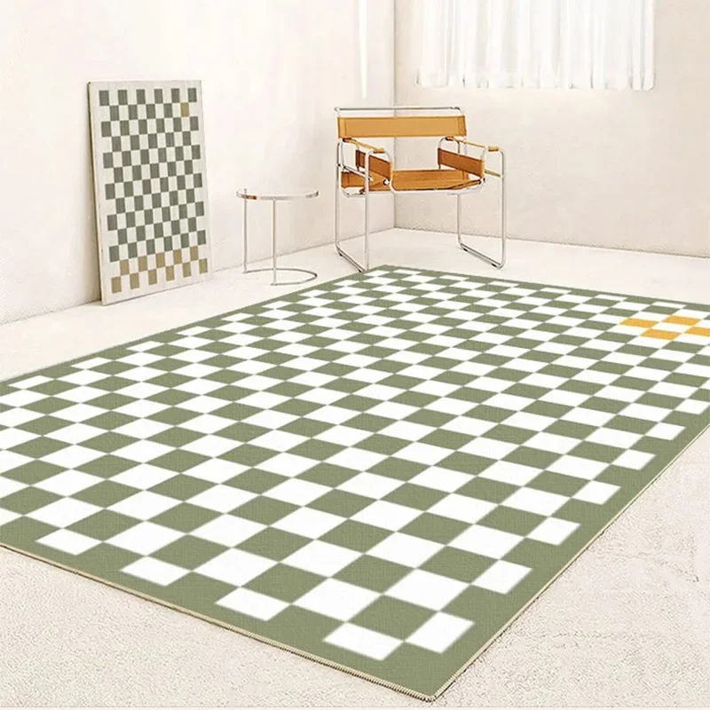 Krémová obývacia izba tartan veľký koberec Pohodlné mäkké spálne kobercov