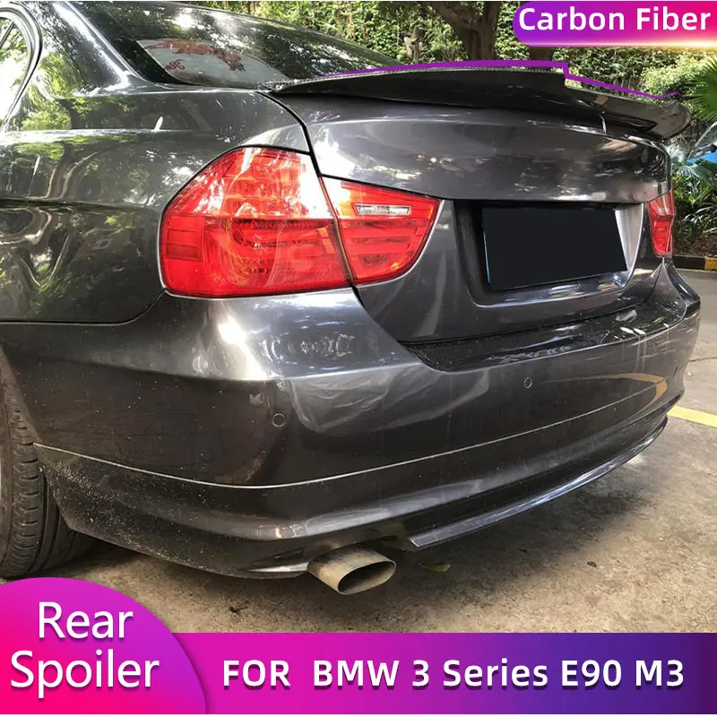 Krídery Krídla zadného kmeňa z uhlíkových vlákien pre BMW 3 Series E90 E90 M3 Sedan 4-dvere 2005-2011
